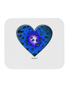 Water Droplet Heart Blue Mousepad by TooLoud-TooLoud-White-Davson Sales