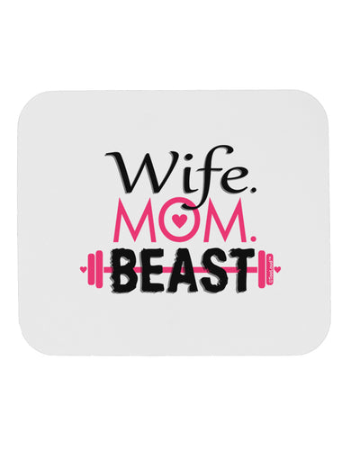 TooLoud Wife Mom Beast Mousepad-TooLoud-White-Davson Sales