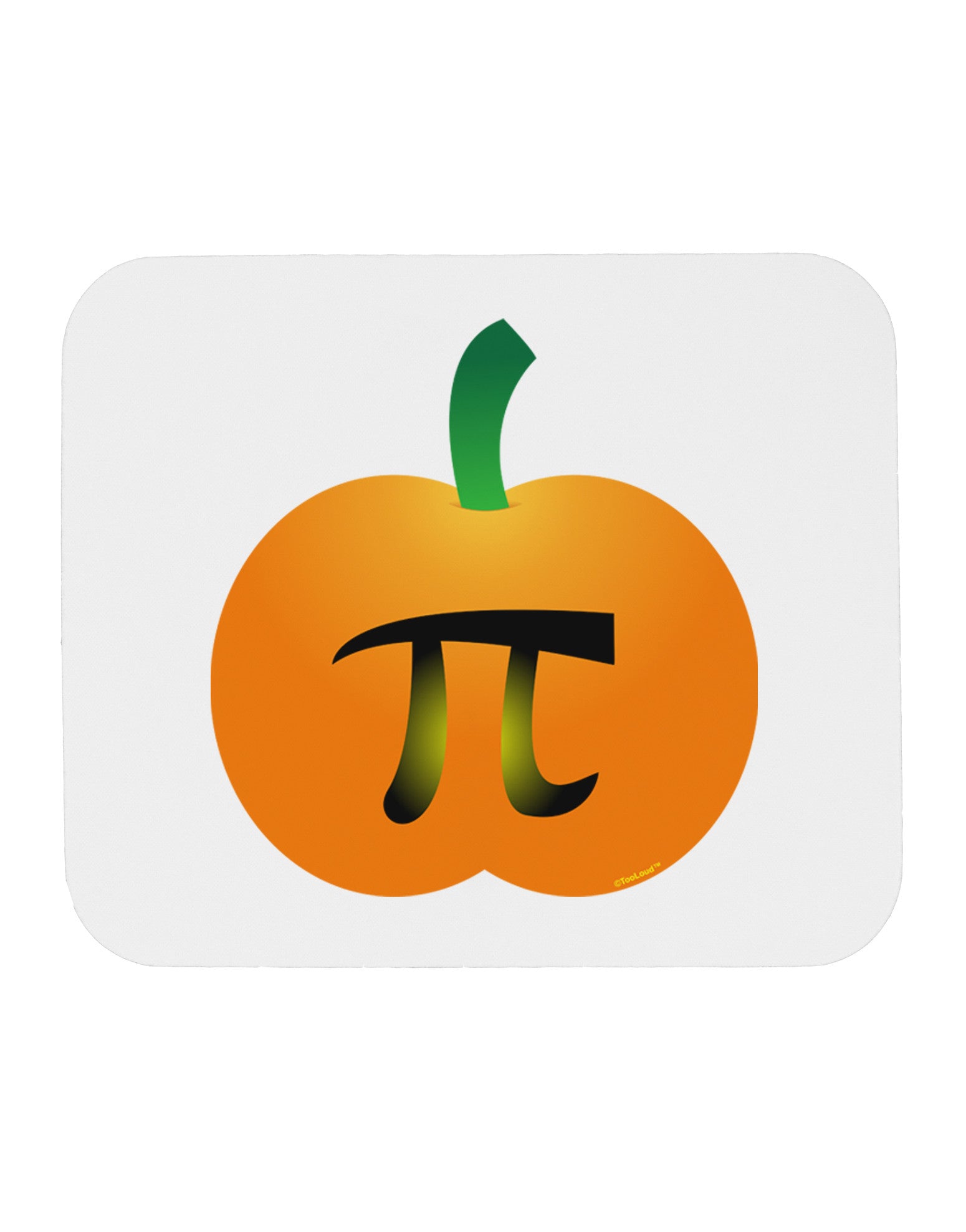 Pumpkin Pi Pumpkin Pie Thanksgiving Mousepad-TooLoud-White-Davson Sales