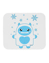 Cute Abominable Snowman Boy Yeti - Christmas Mousepad-TooLoud-White-Davson Sales