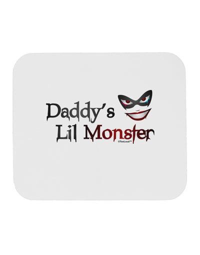 Daddys Lil Monster Mousepad-TooLoud-White-Davson Sales