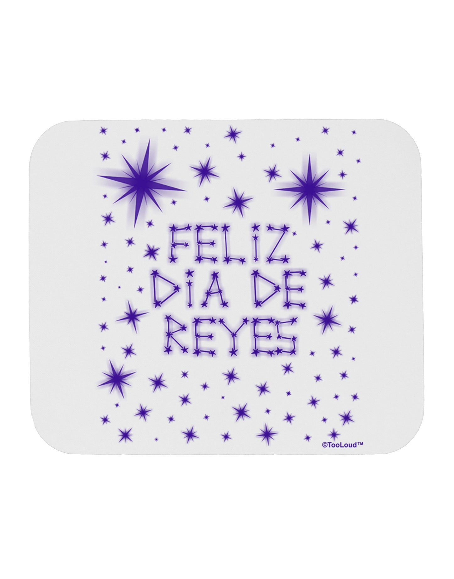 Feliz Dia de Reyes - Estrellas Brillantes Mousepad by TooLoud-TooLoud-White-Davson Sales