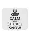 Keep Calm and Shovel Snow Mousepad-TooLoud-White-Davson Sales