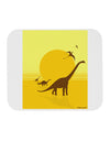 Brontosaurus and Pterodactyl Silhouettes with Sun Mousepad by TooLoud-TooLoud-White-Davson Sales