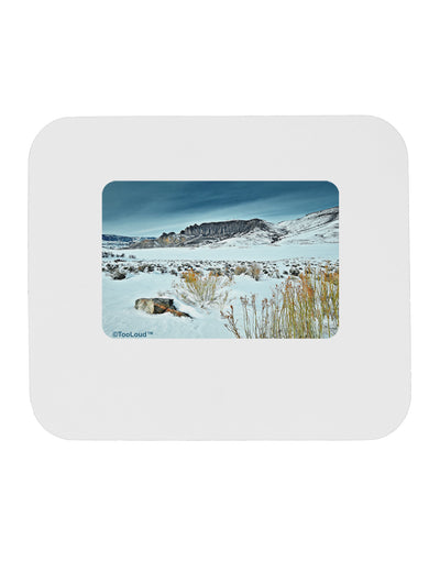 CO Snow Scene Mousepad-TooLoud-White-Davson Sales