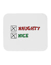 Naughty or Nice Christmas - Naughty and Nice Mousepad-TooLoud-White-Davson Sales