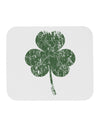 Distressed Traditional Irish Shamrock Mousepad-TooLoud-White-Davson Sales