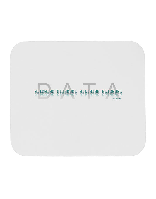 Binary Data Blue Mousepad-TooLoud-White-Davson Sales