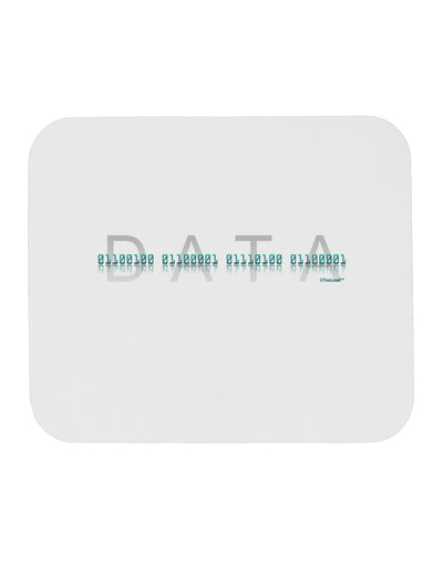 Binary Data Blue Mousepad-TooLoud-White-Davson Sales