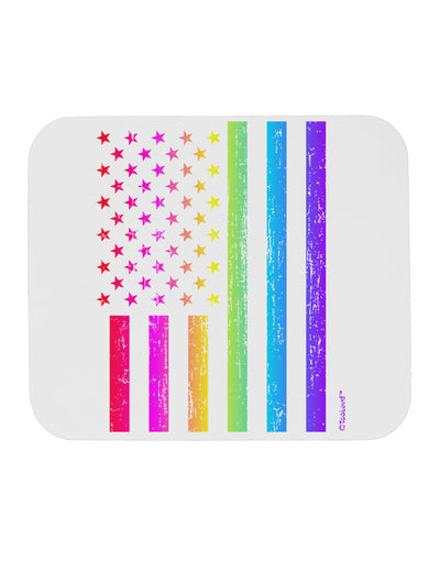 American Pride - Rainbow Flag Mousepad-TooLoud-White-Davson Sales