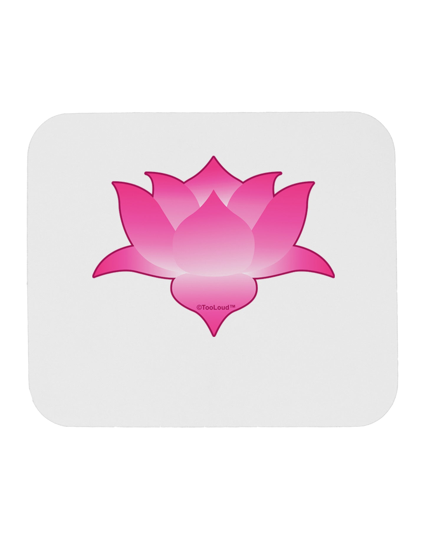 Lotus Flower Design Gradient Mousepad by TooLoud-TooLoud-White-Davson Sales