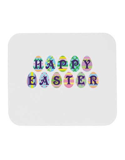 Easter Eggs Happy Easter Mousepad-TooLoud-White-Davson Sales