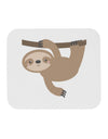 Cute Hanging Sloth Mousepad-TooLoud-White-Davson Sales