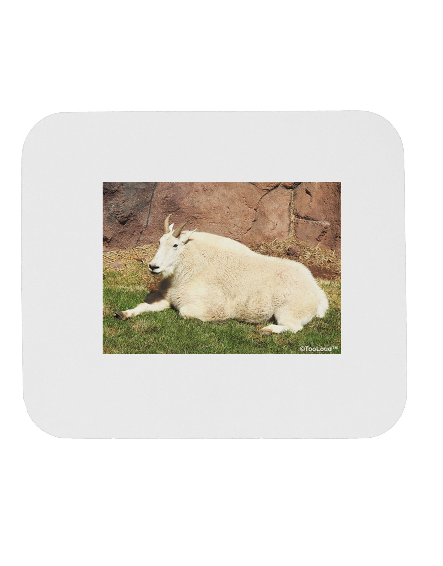 Relaxing Ram Mousepad-TooLoud-White-Davson Sales