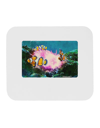 Clownfish Watercolor Mousepad-TooLoud-White-Davson Sales