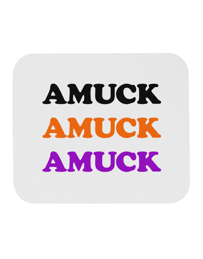 Amuck Amuck Amuck Halloween Mousepad-TooLoud-White-Davson Sales