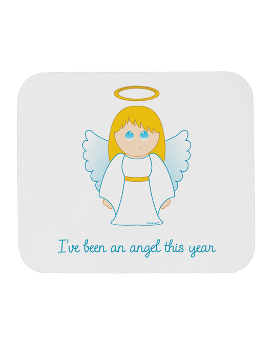 I've Been An Angel This Year Cute Christmas Angel Mousepad-TooLoud-White-Davson Sales