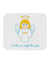 I've Been An Angel This Year Cute Christmas Angel Mousepad-TooLoud-White-Davson Sales