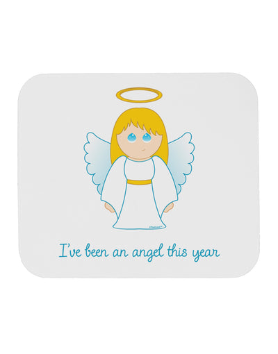 I've Been An Angel This Year Cute Christmas Angel Mousepad-TooLoud-White-Davson Sales