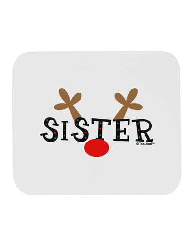 Matching Family Christmas Design - Reindeer - Sister Mousepad by TooLoud-TooLoud-White-Davson Sales