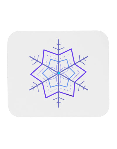 Snowflake Star Christmas Mousepad-TooLoud-White-Davson Sales