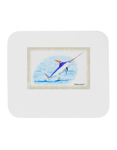 Swordfish Watercolor Mousepad-TooLoud-White-Davson Sales