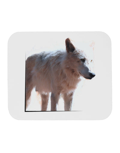 Magnificent Full White Wolf Mousepad-TooLoud-White-Davson Sales