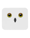 Cute Snowy Owl Face Mousepad-TooLoud-White-Davson Sales