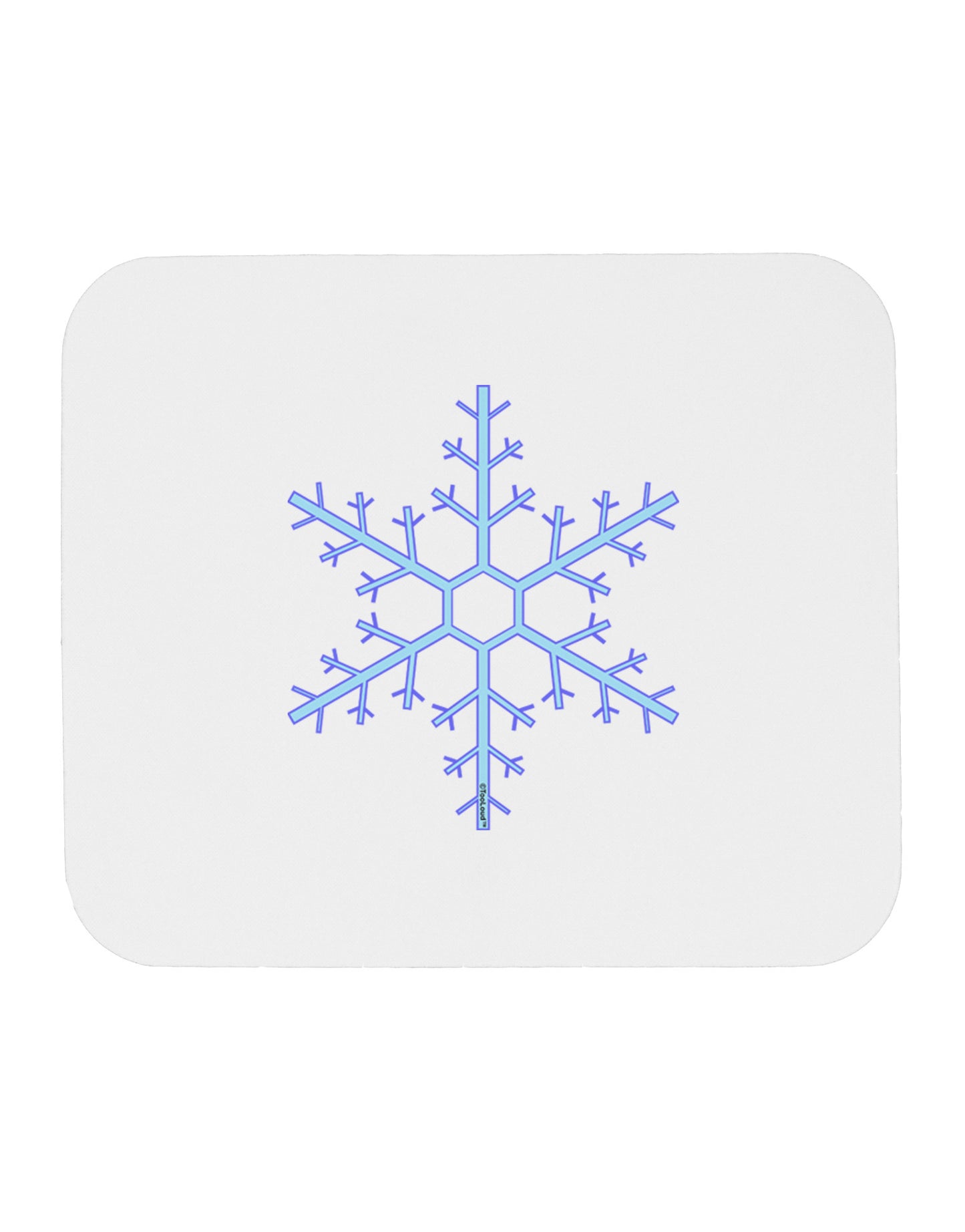 Snowflake Christmas Mousepad-TooLoud-White-Davson Sales