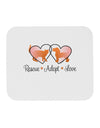 Rescue Adopt Love Mousepad-TooLoud-White-Davson Sales