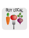 Buy Local - Vegetables Design Mousepad-TooLoud-White-Davson Sales