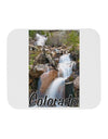 Colorado Waterfall Scene Text Mousepad-TooLoud-White-Davson Sales