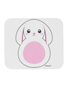 TooLoud Cute Bunny with Floppy Ears - Pink Mousepad-TooLoud-White-Davson Sales