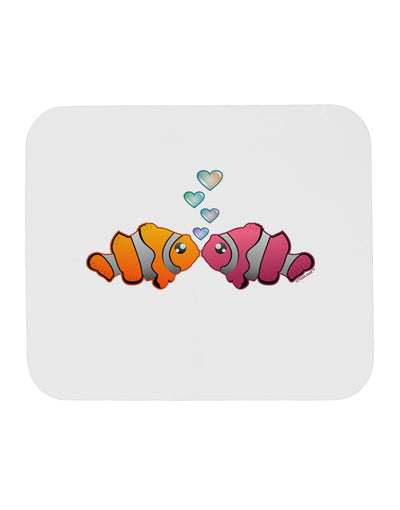 Kissy Clownfish Mousepad-TooLoud-White-Davson Sales