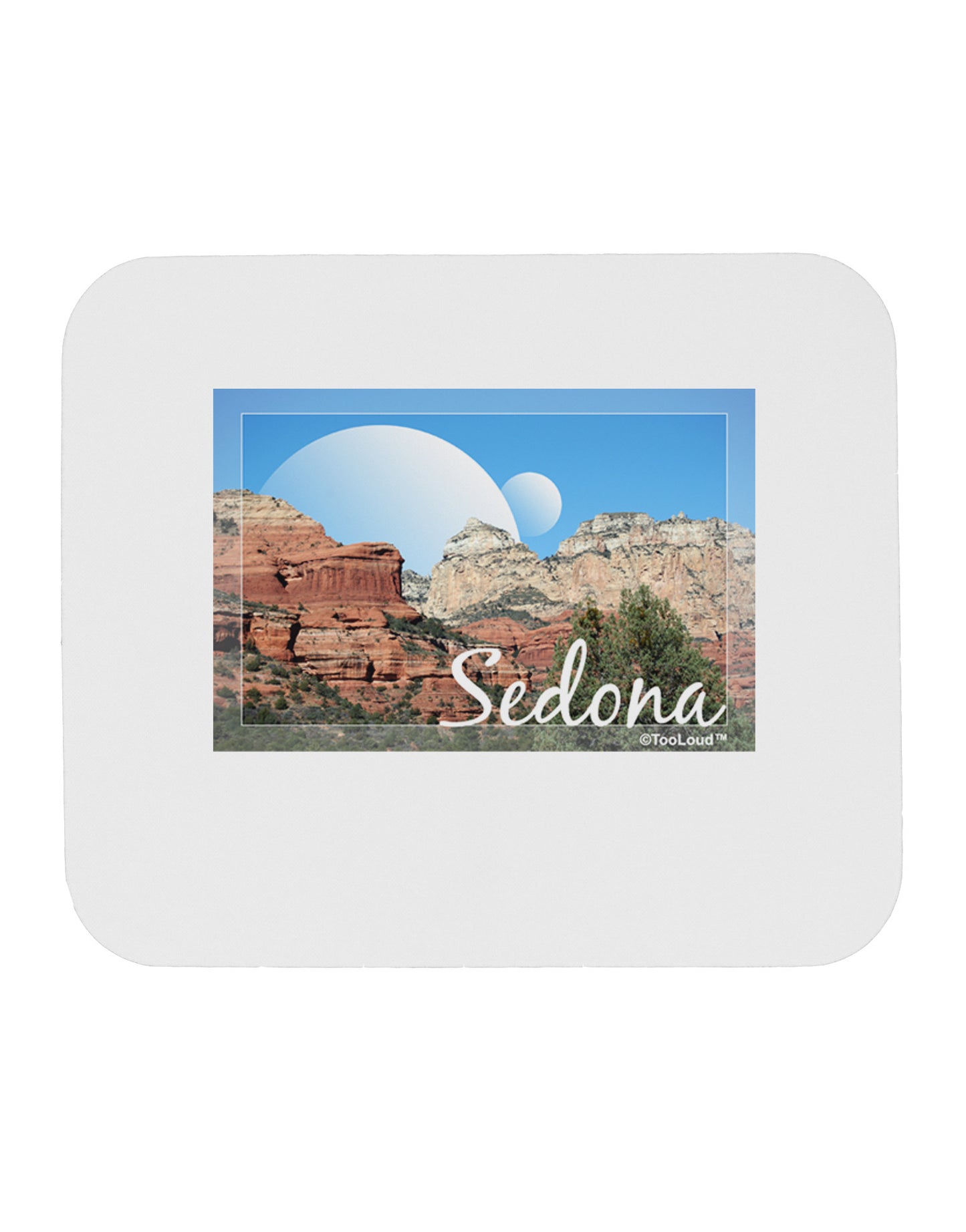 Abstract Sedona Mousepad-TooLoud-White-Davson Sales