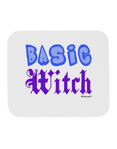 Basic Witch Color Blue Mousepad-TooLoud-White-Davson Sales