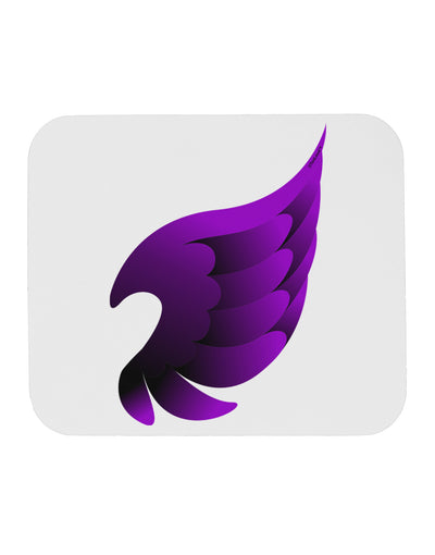 Cute Single Dark Angel Wing Black and Purple Mousepad-TooLoud-White-Davson Sales