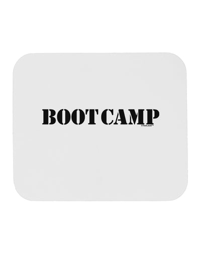 Bootcamp Military Text Mousepad-TooLoud-White-Davson Sales