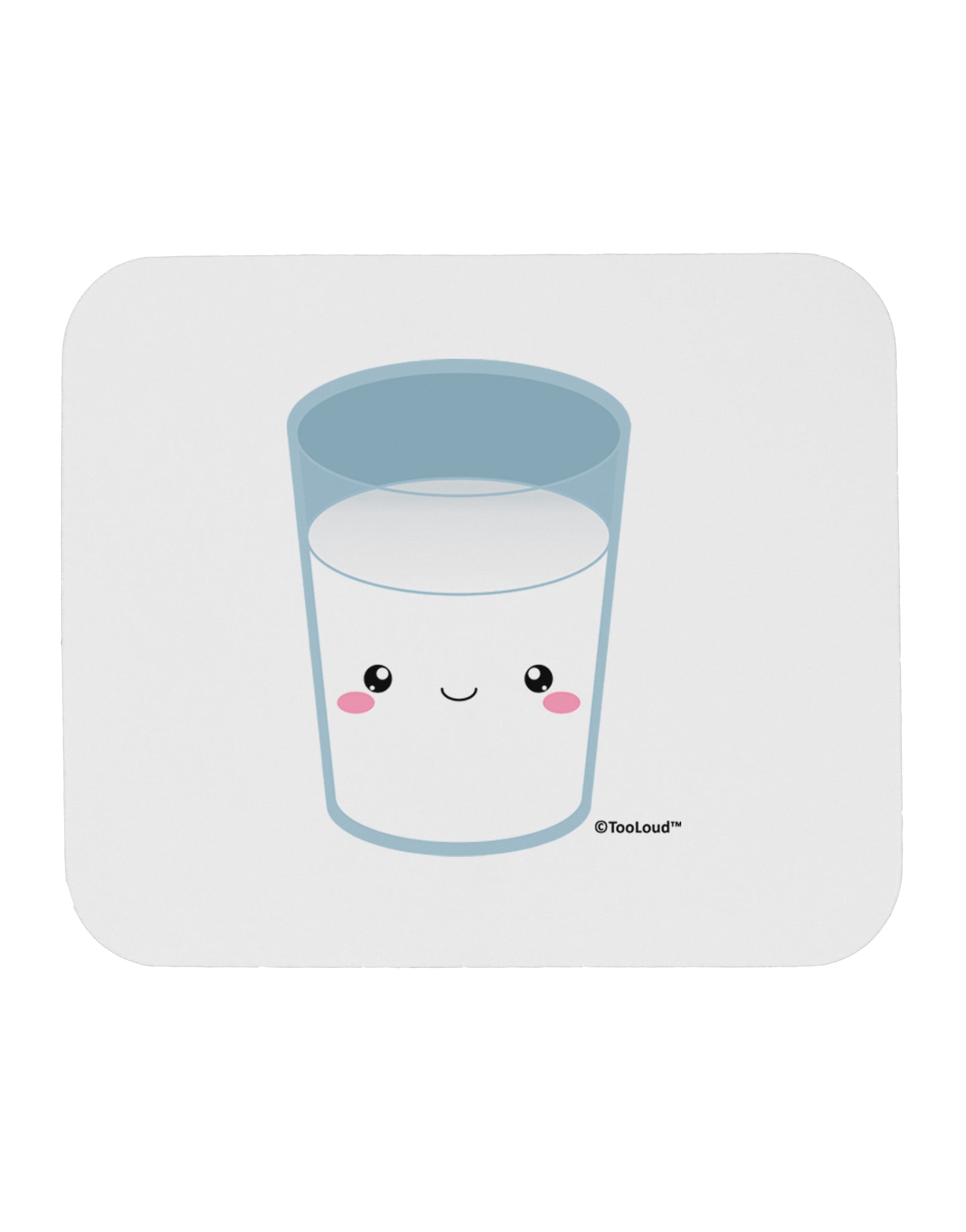 Cute Matching Milk and Cookie Design - Milk Mousepad by TooLoud-TooLoud-White-Davson Sales
