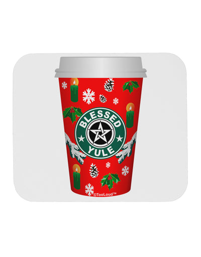 Blessed Yule Red Coffee Cup Mousepad by TooLoud-TooLoud-White-Davson Sales