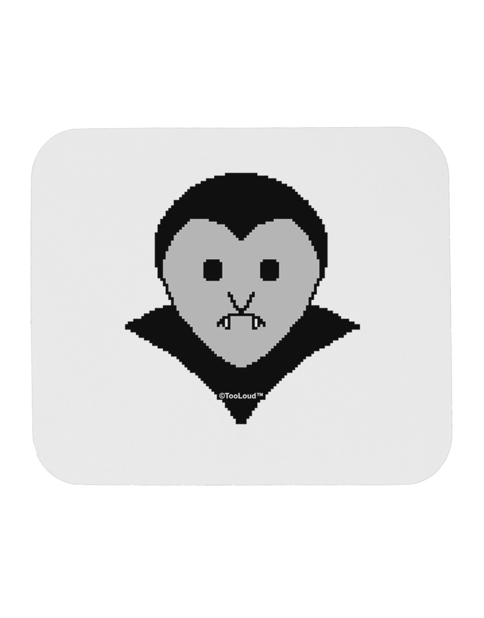Cute Pixel Vampire Male Mousepad-TooLoud-White-Davson Sales