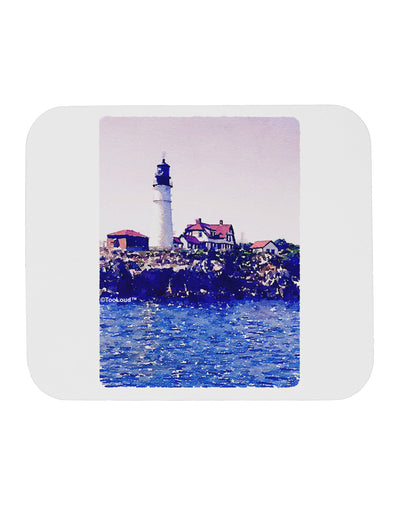 Watercolor Lighthouse 2 Mousepad-TooLoud-White-Davson Sales