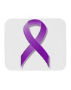 Epilepsy Awareness Ribbon - Purple Mousepad-TooLoud-White-Davson Sales