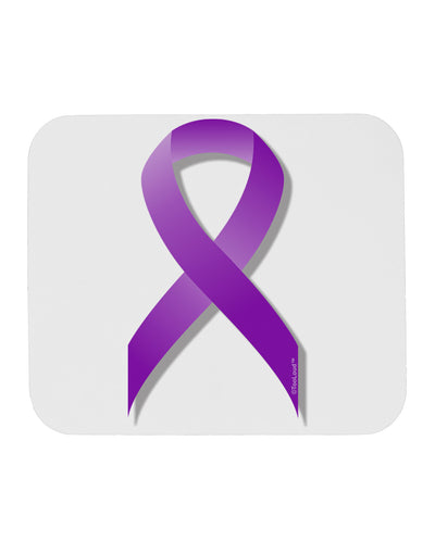 Epilepsy Awareness Ribbon - Purple Mousepad-TooLoud-White-Davson Sales