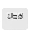 Eat Sleep Game Design Mousepad by TooLoud-TooLoud-White-Davson Sales