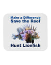 Save the Reef - Hunt Lionfish Mousepad-TooLoud-White-Davson Sales