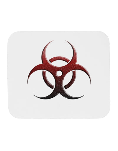 Biohazard Symbol Red Stone - Apocalypse Mousepad-TooLoud-White-Davson Sales