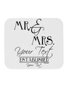 Personalized Mr and Mrs -Name- Established -Date- Design Mousepad-TooLoud-White-Davson Sales