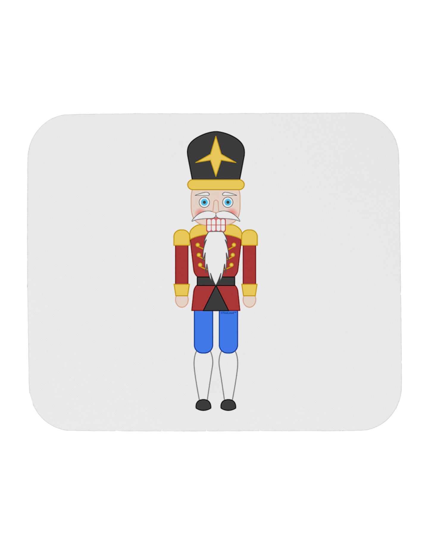 Nutcracker Design - Red Gold Black Mousepad-TooLoud-White-Davson Sales