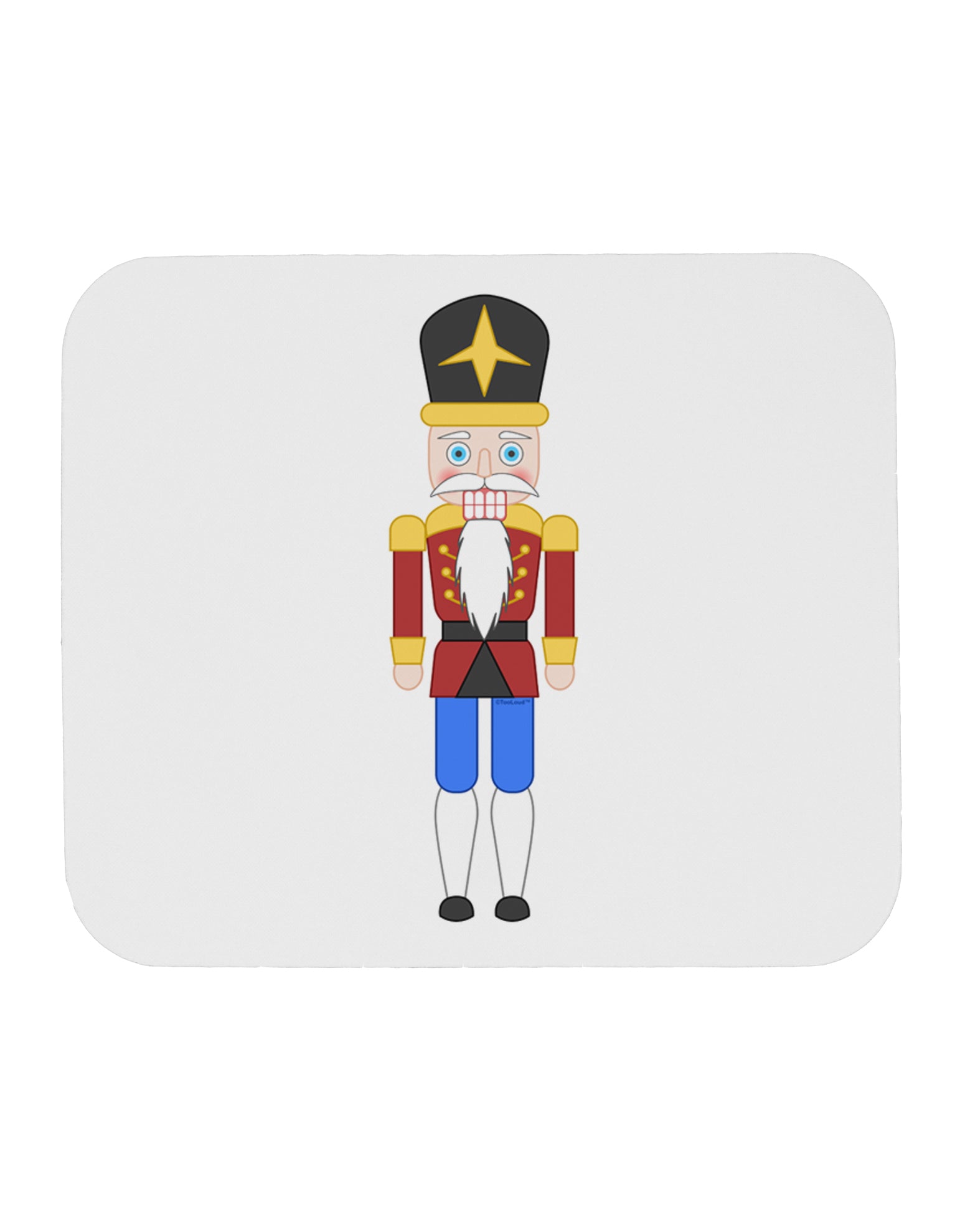 Nutcracker Design - Red Gold Black Mousepad-TooLoud-White-Davson Sales